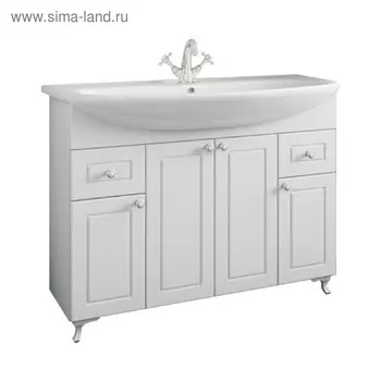 Тумба «Софи 100», с раковиной «Элеганс 105»