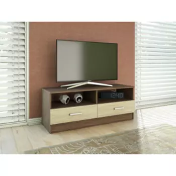 Тумба под ТВ-1, 1200382462 мм, цвет ясень шимо светлый / ясень шимо тёмный