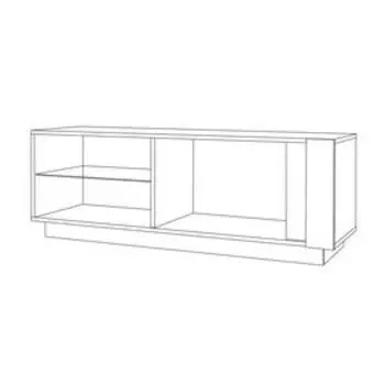 Тумба ТВ Арчи 10.85, 1300х413х461, цвет дуб золотой / камень тёмный