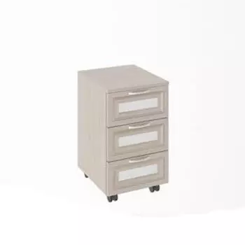 Тумба универсальная «Остин», 3 ящика, 350430600 мм, цвет шимо светлый/белый