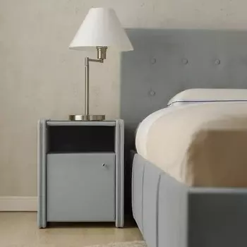 Тумба узкая с дверцей «Алеро», 410 × 435 × 515 мм, ручка-кнопка, велюр, цвет st velvet 16