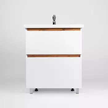 Тумба VIANT «Мальта» 2 ящика, 425х655х820 мм, с раковиной COMO 70