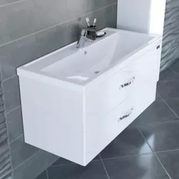 Тумба "Виктория 100" подвесная с раковиной "Фостер 100"