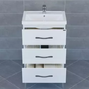 Тумба "Виктория 60" напольная с раковиной "Фостер 60"