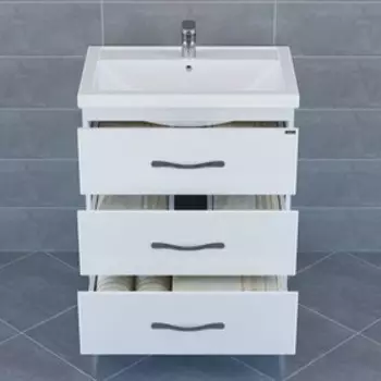 Тумба "Виктория 70" напольная с раковиной "Фостер 70"