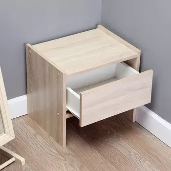 Тумба «Ксения», с ящиком, 425335395 мм, цвет дуб сонома светлый
