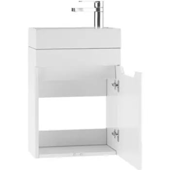 Тумба Айсберг Мечта с раковиной Енисей 40, без ящика, подвесная