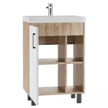 Тумбас раковиной "Фостер 60" Craft белый матовый