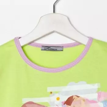 Туника детская, цвет салатовый, размер 36