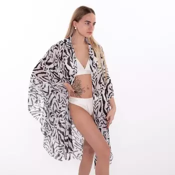 Туника пляжная женская, цвет белый, размер 48