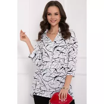 Туника «Танелли вайт блэк», размер 54