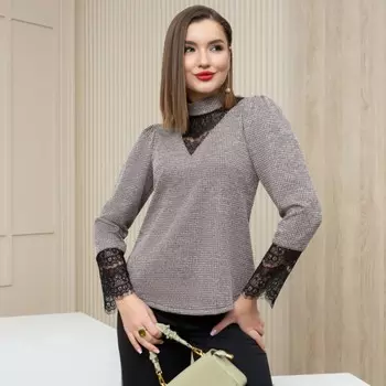 Туника женская Charutti «Творческая суперледи. Античный бежевый», размер 56