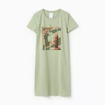 Туника женская домашняя, цвет зелёный, размер 46