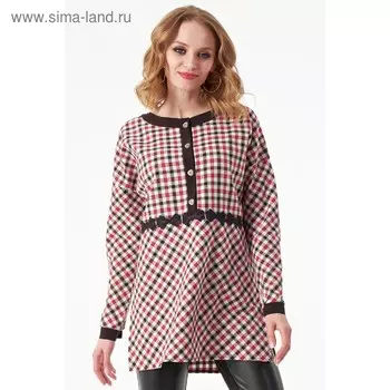 Туника женская, размер 46, цвет красный