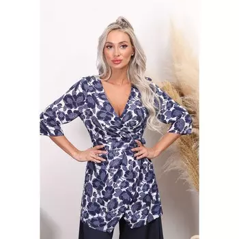 Туника женская, размер 46, цвет синий