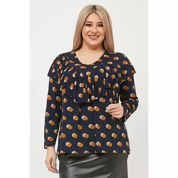 Туника женская, размер 52, цвет синий