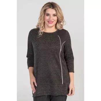 Туника женская, размер 54, цвет чёрный