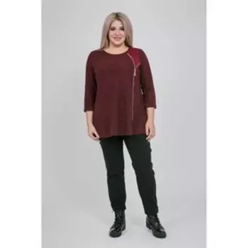 Туника женская, размер 56, цвет бордовый