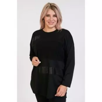 Туника женская, размер 64, цвет чёрный