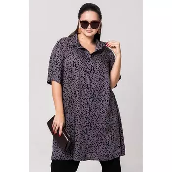 Туника женская, размер 70, цвет тёмно-серый