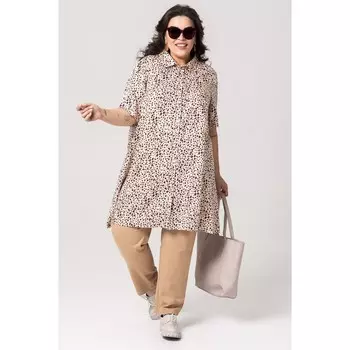 Туника женская, размер 72, цвет бежевый