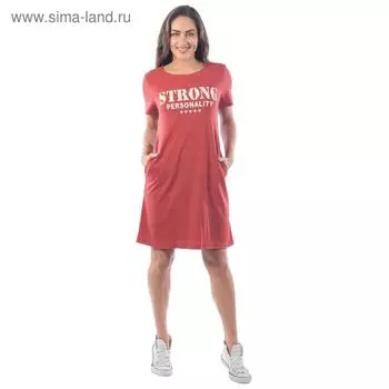 Туника женская Strong personality, размер 44, цвет красный