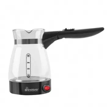Турка электрическая Endever Costa-1008, 800 Вт, 0.5 л, чёрная