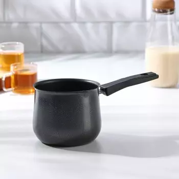 Турка «Мортен», 600 мл, 20.59.78.5, пластиковая ручка, антипригарное покрытие, чёрная