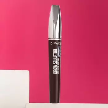 Тушь для бровей (тон прозрачный) с эффектом суперфиксации Divage Brow Sculptor, 9 мл