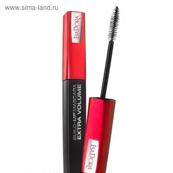 Тушь для ресниц IsaDora Build-Up Mascara Extra Volume 100%, водостойкая, тон 23