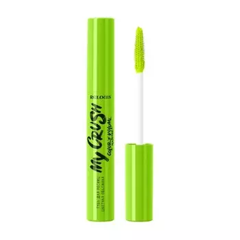 Тушь для ресниц Relouis My Crush, цветная объёмная, тон Smashed Lime ярко-салатовый, 10 г