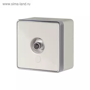 ТВ-розетка оконечная Gallant WL15-21-01-ivory, цвет слоновая кость