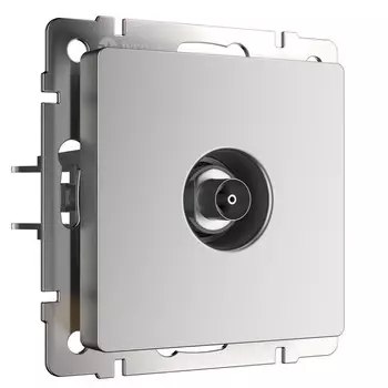 ТВ-розетка оконечная (серебряный матовый) W1183065
