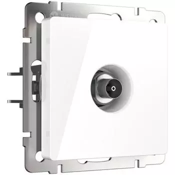 ТВ-розетка проходная WL01-TV-2W, белая