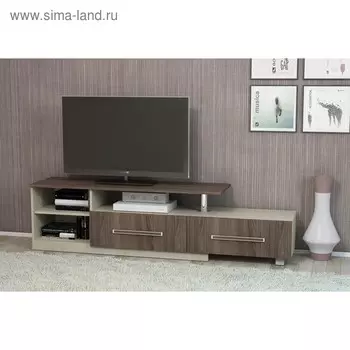 ТВ-тумба Лидер-7, 1720х360х450, Ясень шимо светлый/Ясень шимо темный