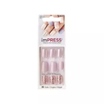Твердый лак Kiss Broadway Impress Manicure BIPD280 «Элегантный нюд», длина короткая