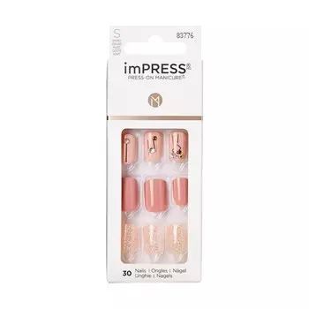 Твердый лак Kiss imPRESS Manicure Color KIM015C «Летний гербарий», длина короткая