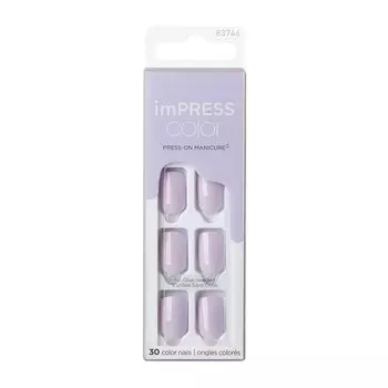 Твердый лак Kiss imPRESS Manicure Color KIMC007C «Нежно-лиловый», длина короткая