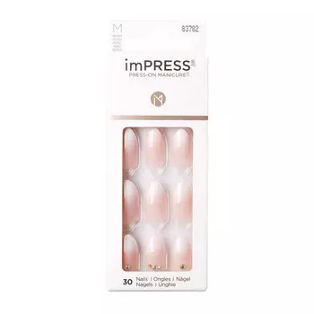 Твердый лак Kiss imPRESS Manicure Color KIMM01C «Романтичное настроение», длина средняя