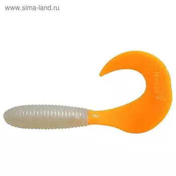 Твистер Helios Credo Pearl & Orange, 8.5 см, 7 шт. (HS-11-019)