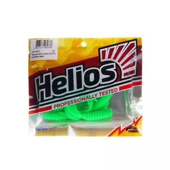 Твистер Helios Credo Electric green, 6 см, 7 шт. (HS-10-007)