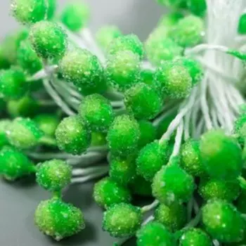 Тычинки "К" 2-х сторонние с головкой "шар" d 5 мм, 85-100 нит, салатовый