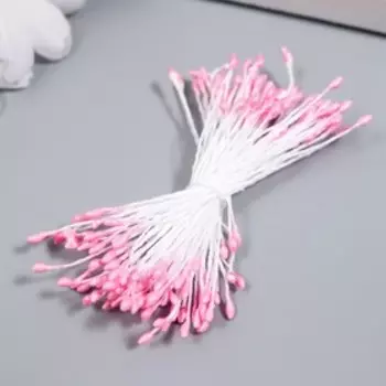 Тычинки "К" 2-х сторонние с головкой "свечка" d 1,5 мм, 75-100 нит, розовый