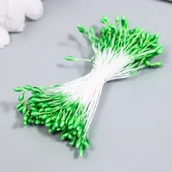 Тычинки "К" 2-х сторонние с головкой "свечка" d 1,5 мм, 75-100 нит, салатовый