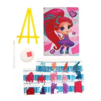 УЦЕНКА Алмазная мозаика с частичным заполнением «Девчуля» 15х21 см