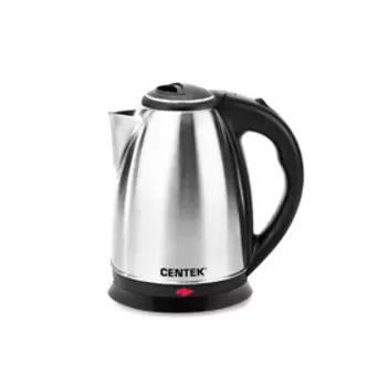 УЦЕНКА Чайник электрический Centek CT-0035, металл, 1.5 л, 2000 Вт, серебристый