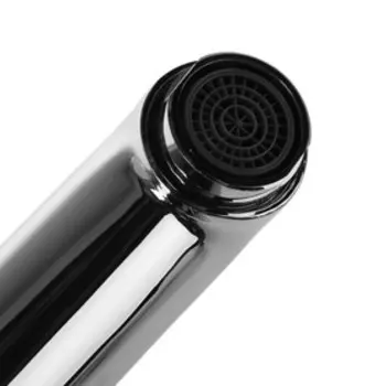 УЦЕНКА Cмеситель для кухни Accoona A84250, однорычажный, средний излив, с гайкой, силумин, хром