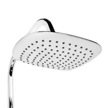 УЦЕНКА Душевая система ZEIN Z1002, тропическая и ручная лейка, шланги, стойка, мыльница