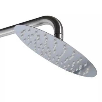 УЦЕНКА Душевая система ZEIN ZS-2, смеситель, тропическая и ручная лейка, нерж. сталь, сатин