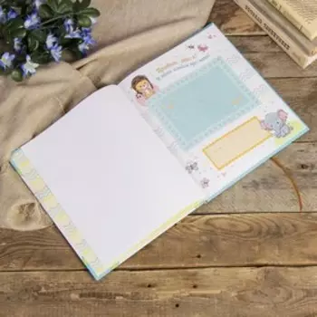 УЦЕНКА Фотоальбом 24 листа "Привет, я родился! Альбом от рождения до года" 24х28,5 см